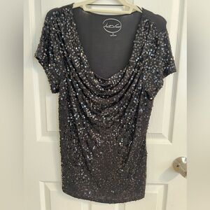 INC Women’s SS Sequined top, XL